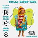 Toalla Divertida Con Capucha Para Niños