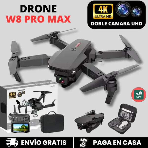 DRONE 4K PRO MAX – CON CÁMARA DOBLE, WIFI Y ESTABILIZACIÓN 2025