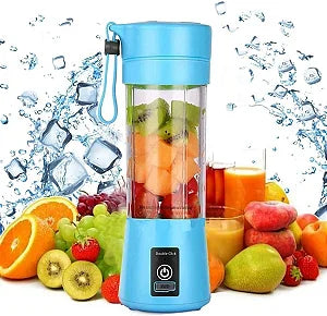 Licuadora 380ml Portátil Recargable Azul