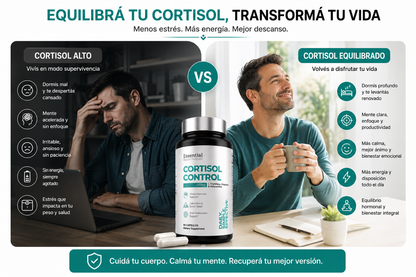 Cortisol Control 1200 mg | Menos estrés, mejor descanso