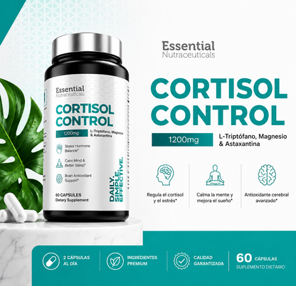 Cortisol Control 1200 mg | Menos estrés, mejor descanso