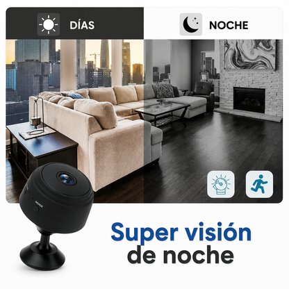 🥇 🔥 (3X1 SOLO POR HOY) MINI CÁMARA WIFI FULL HD CON VISIÓN NOCTURNA