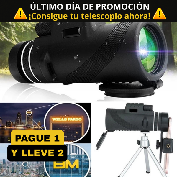 ¡COMPRA 1 TELESCOPIO, LLEVA 2 DE REGALO! | Telescopio Portatil en Promoción 🔥
