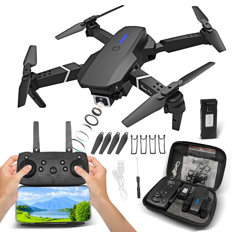 DRONE 4K PRO MAX – CON CÁMARA DOBLE, WIFI Y ESTABILIZACIÓN 2025