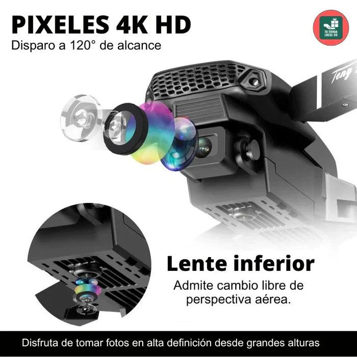 DRONE 4K PRO MAX – CON CÁMARA DOBLE, WIFI Y ESTABILIZACIÓN 2025