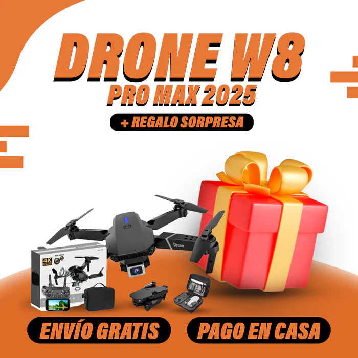 DRONE 4K PRO MAX – CON CÁMARA DOBLE, WIFI Y ESTABILIZACIÓN 2025